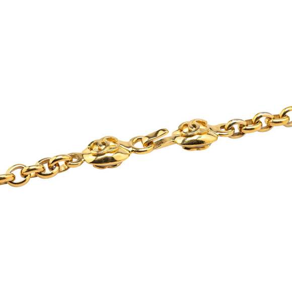 Cc Logo Pendant Necklace Metal #208248C99B - Picture 3 of 5